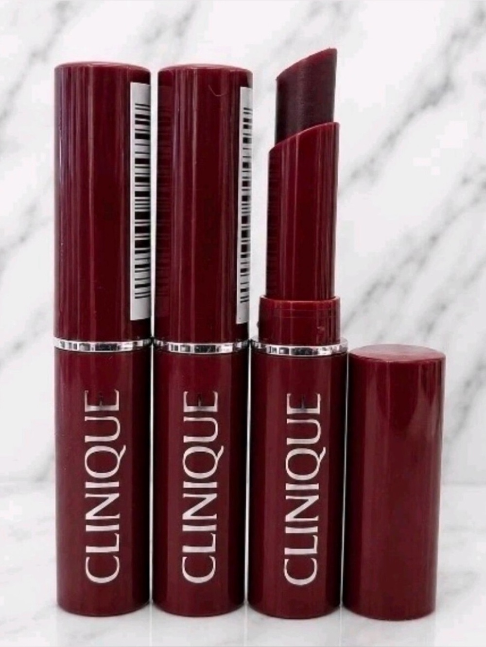 Clinique Black Honey Lipstick Trio - Rich Burgundy Shade NEW set of 3